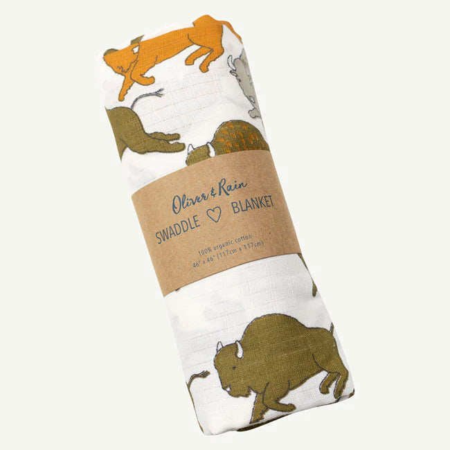 Buffalo Print Swaddle