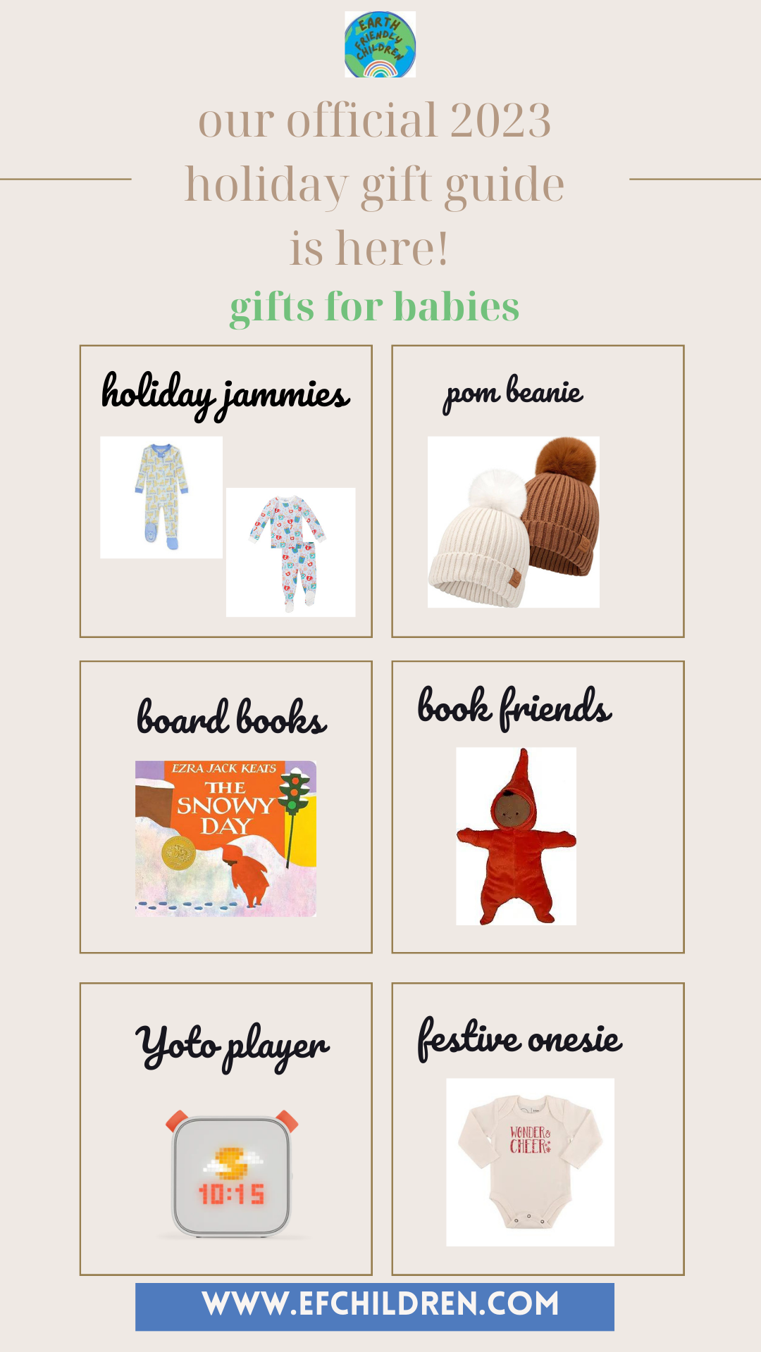 Holiday Gift Guide #1:  Gifts for babies