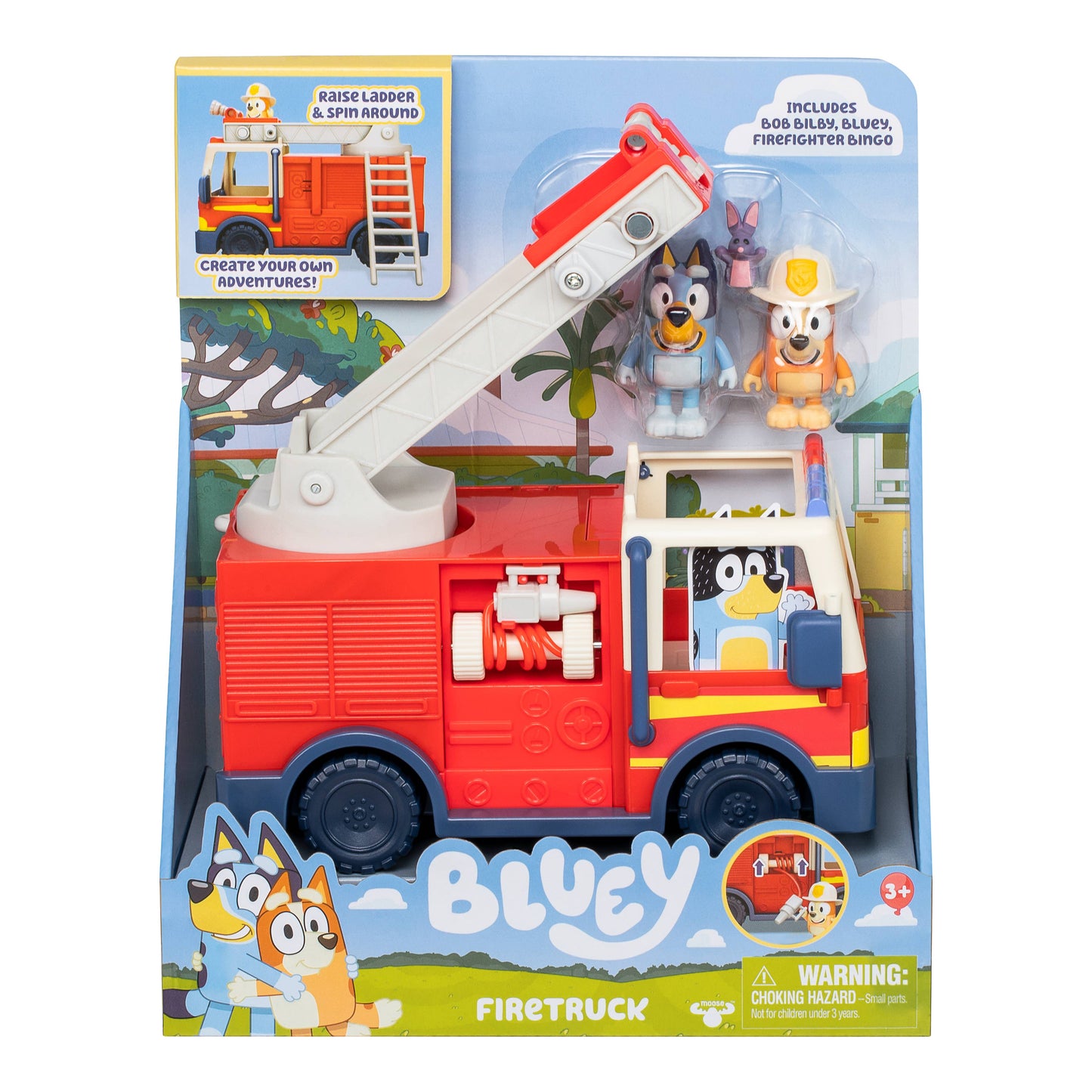 Toysmith - Moose Toys Bluey Firetruck