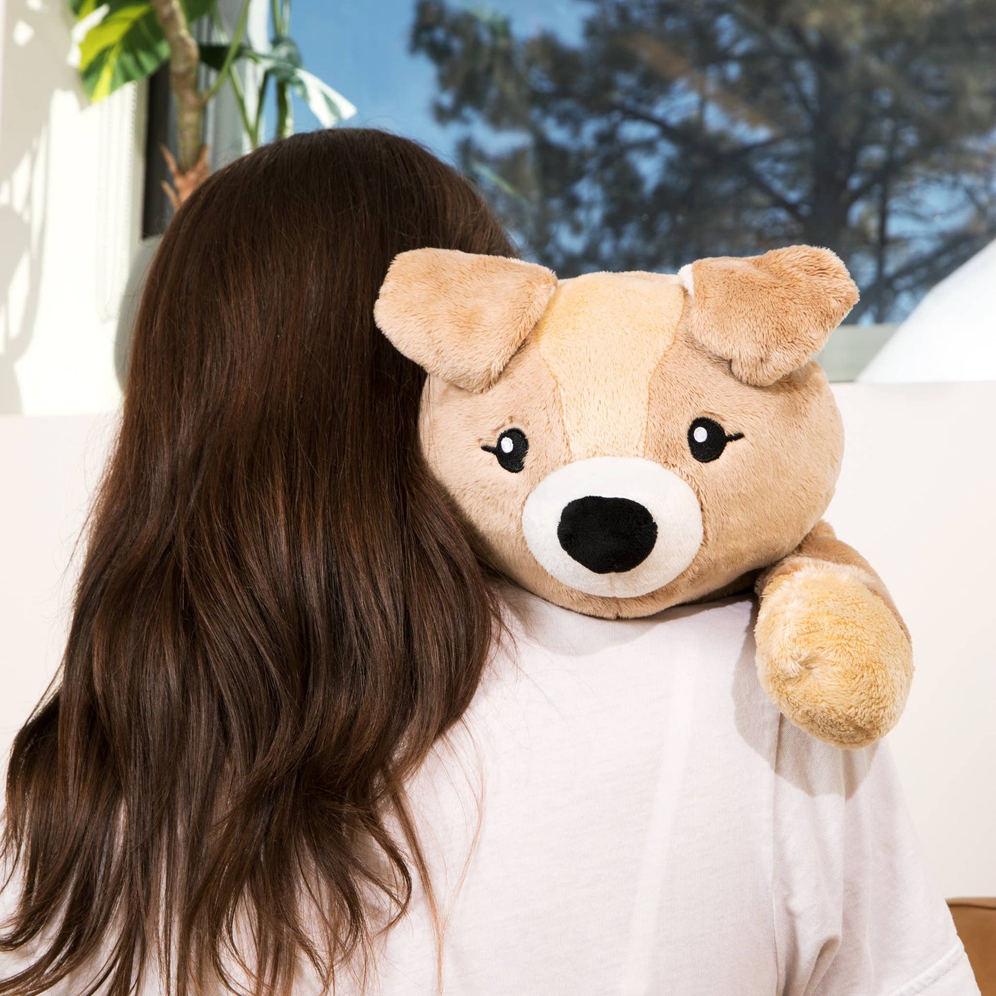 Hugimals World - New! Weighted Plush Charlie the Puppy