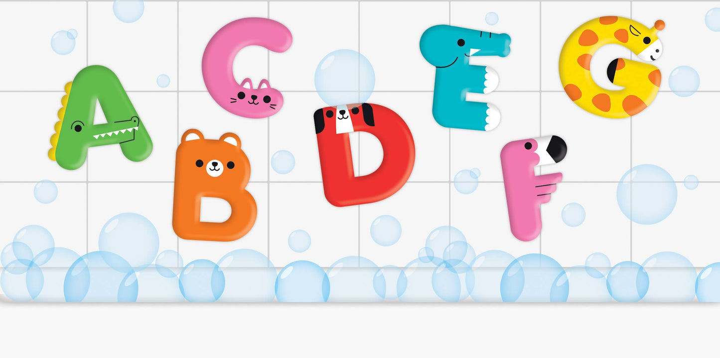 Chronicle Books - Animal ABC Stickable Foam Bath Shapes