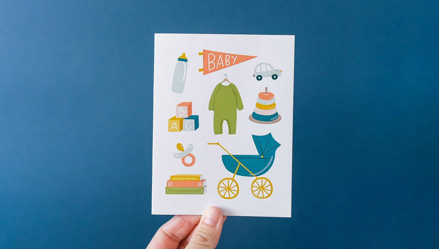 Pippi Post - Baby Illustrations Greeting Card