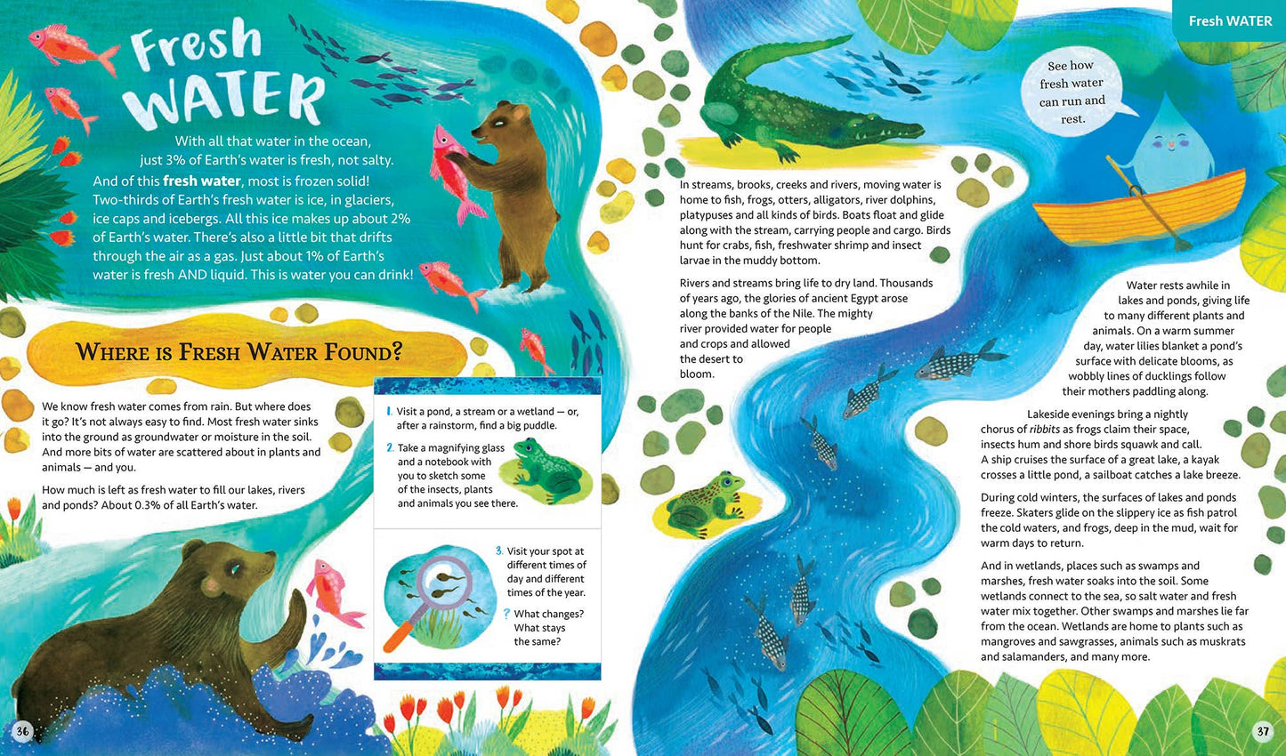 Barefoot Books Water: A Deep Dive of Discovery: Hardcover