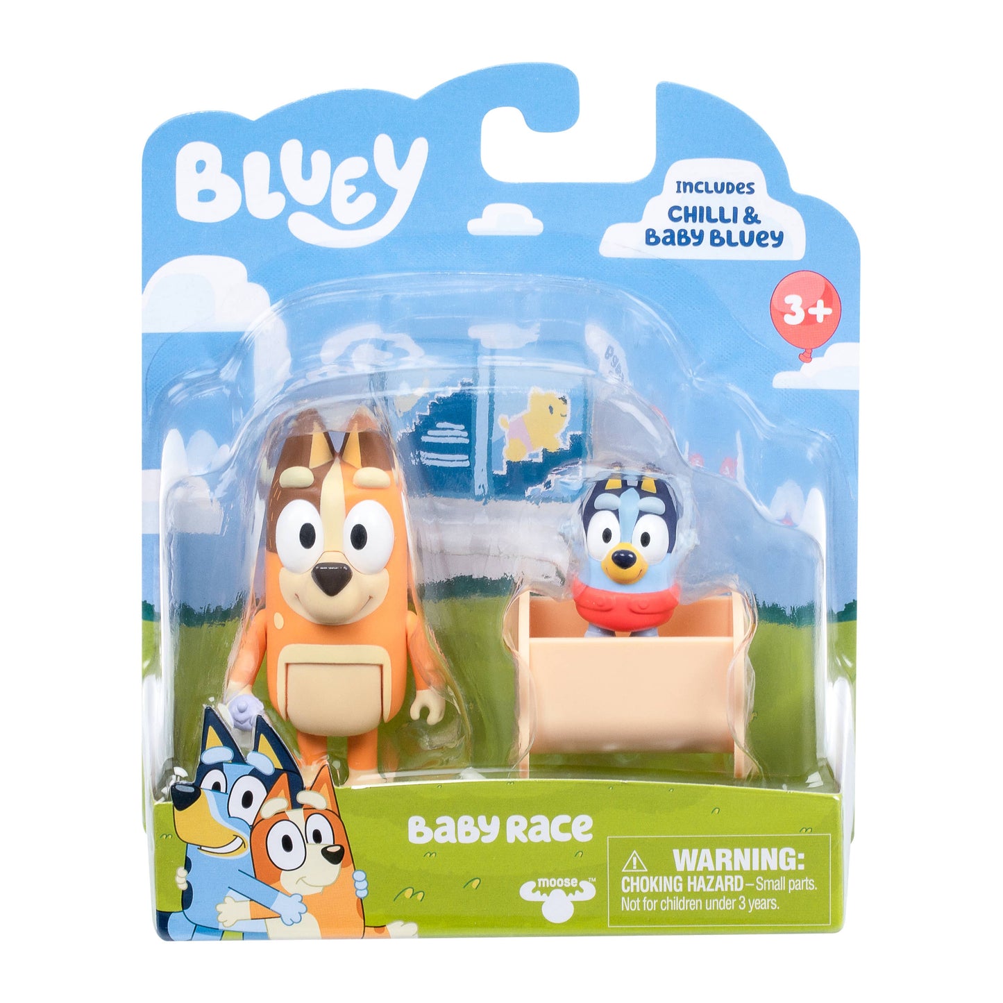 Toysmith - Moose Toys Bluey Figure 2 Pack Bluey & Bandit