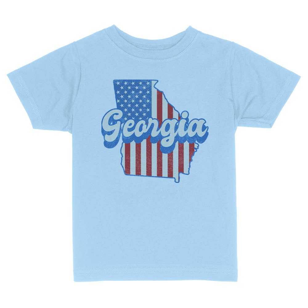 Itsy Bitsy Bella Co - Patriotic Georgia Toddler and Youth Shirt