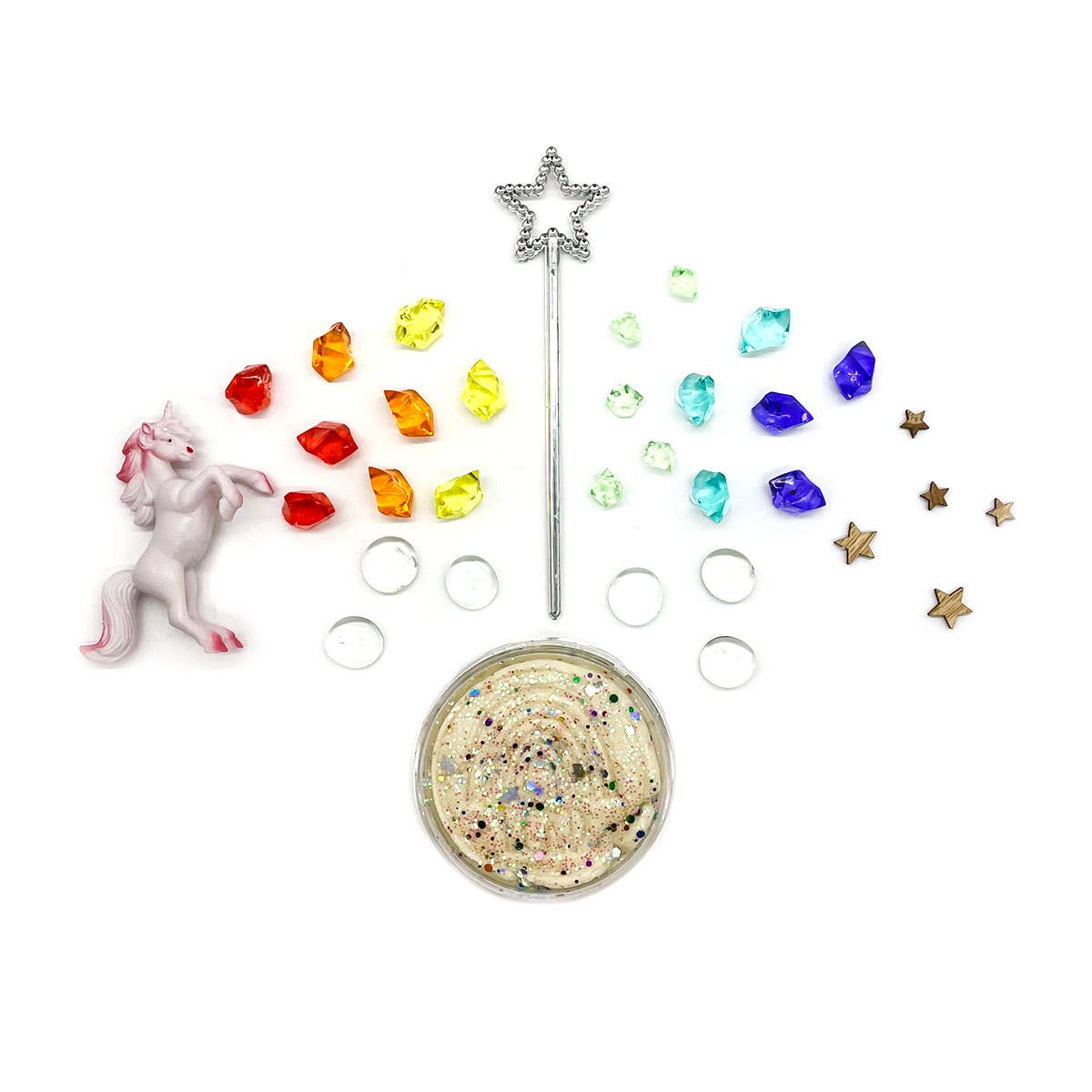 Earth Grown KidDoughs (KidDoughs by EGKD) - Unicorn (Rainbow Sherbet)) Sensory Dough Play Kit