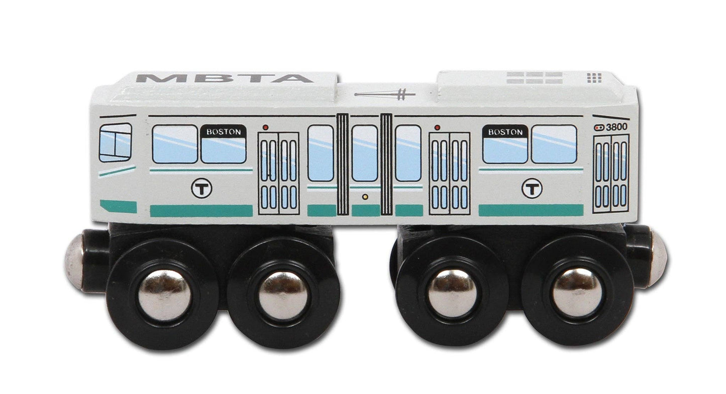 MBTAgifts - Boston MBTA Green Line Wooden Toy Train