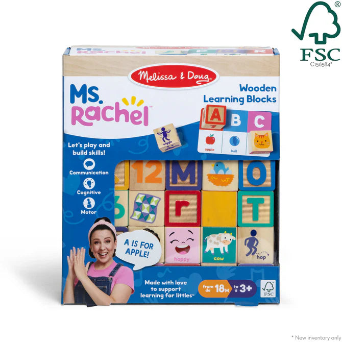 Melissa and Doug:  Ms. Rachel Wooden Blocks and Activity Cards