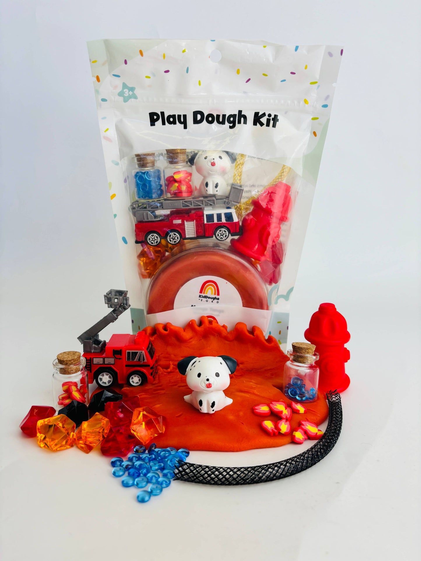 Earth Grown KidDoughs (KidDoughs by EGKD) - Fire Station KidDough Play Kit