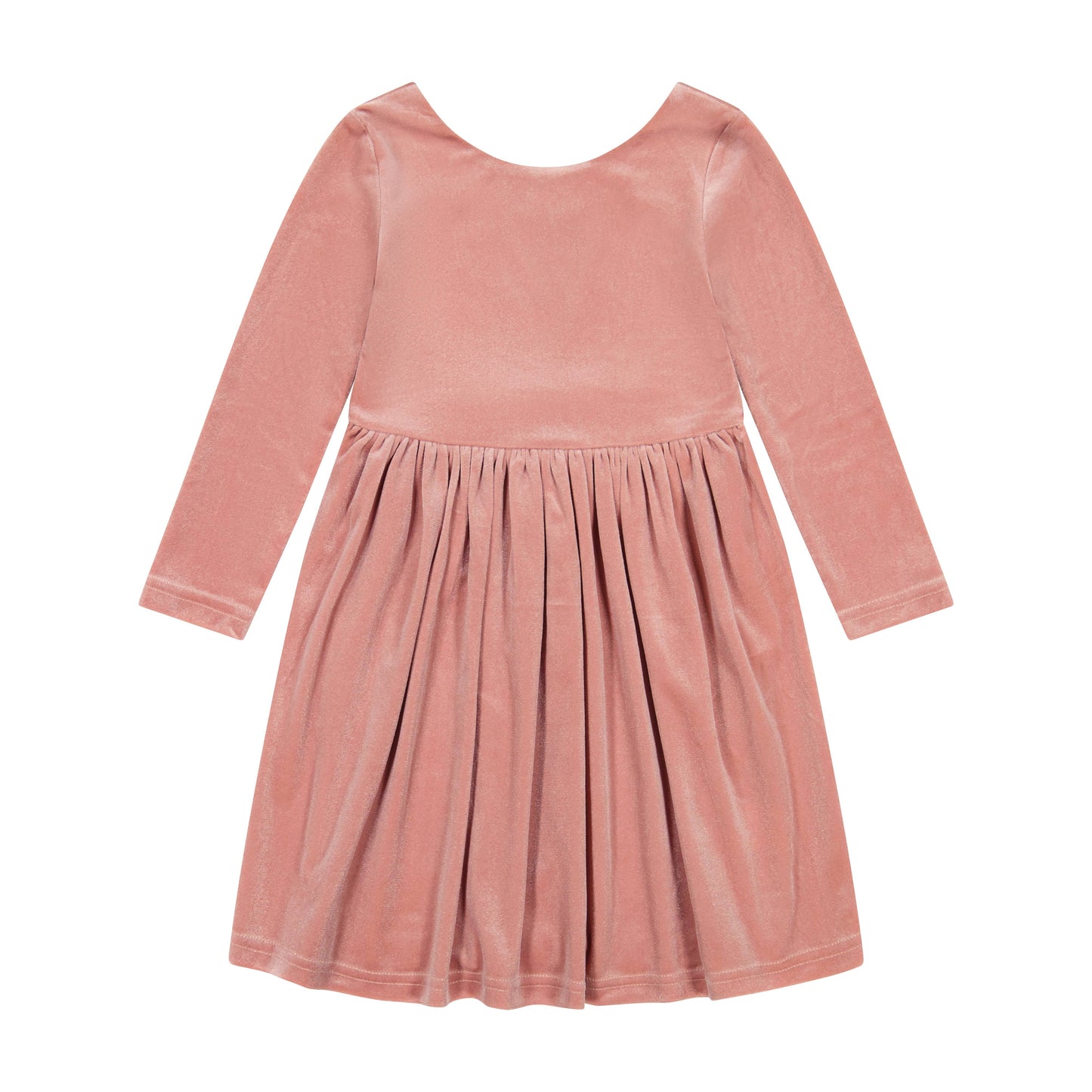 Kids + Baby Velvet Twirl Christmas Dress - Rose: Size- 2T