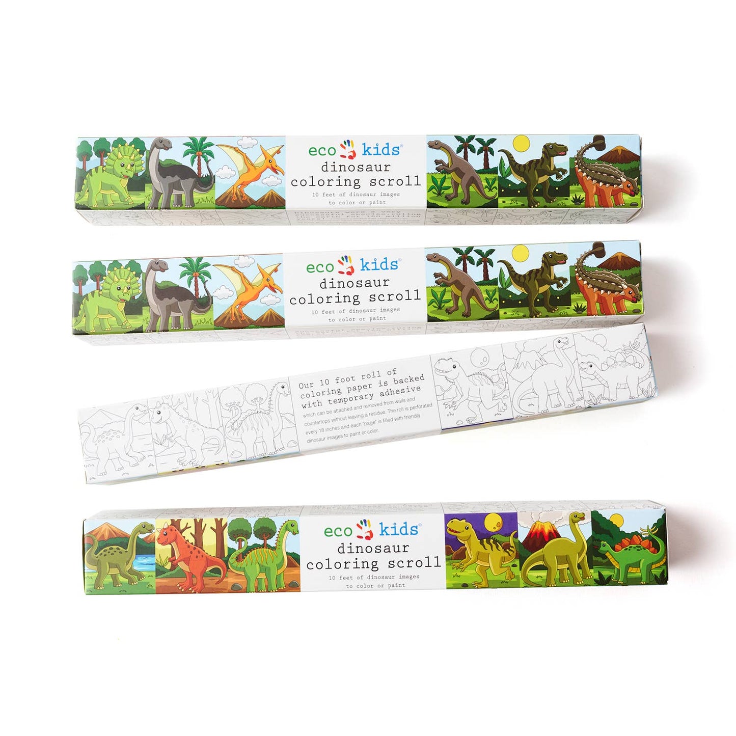 eco-kids - dinosaur coloring scroll - case