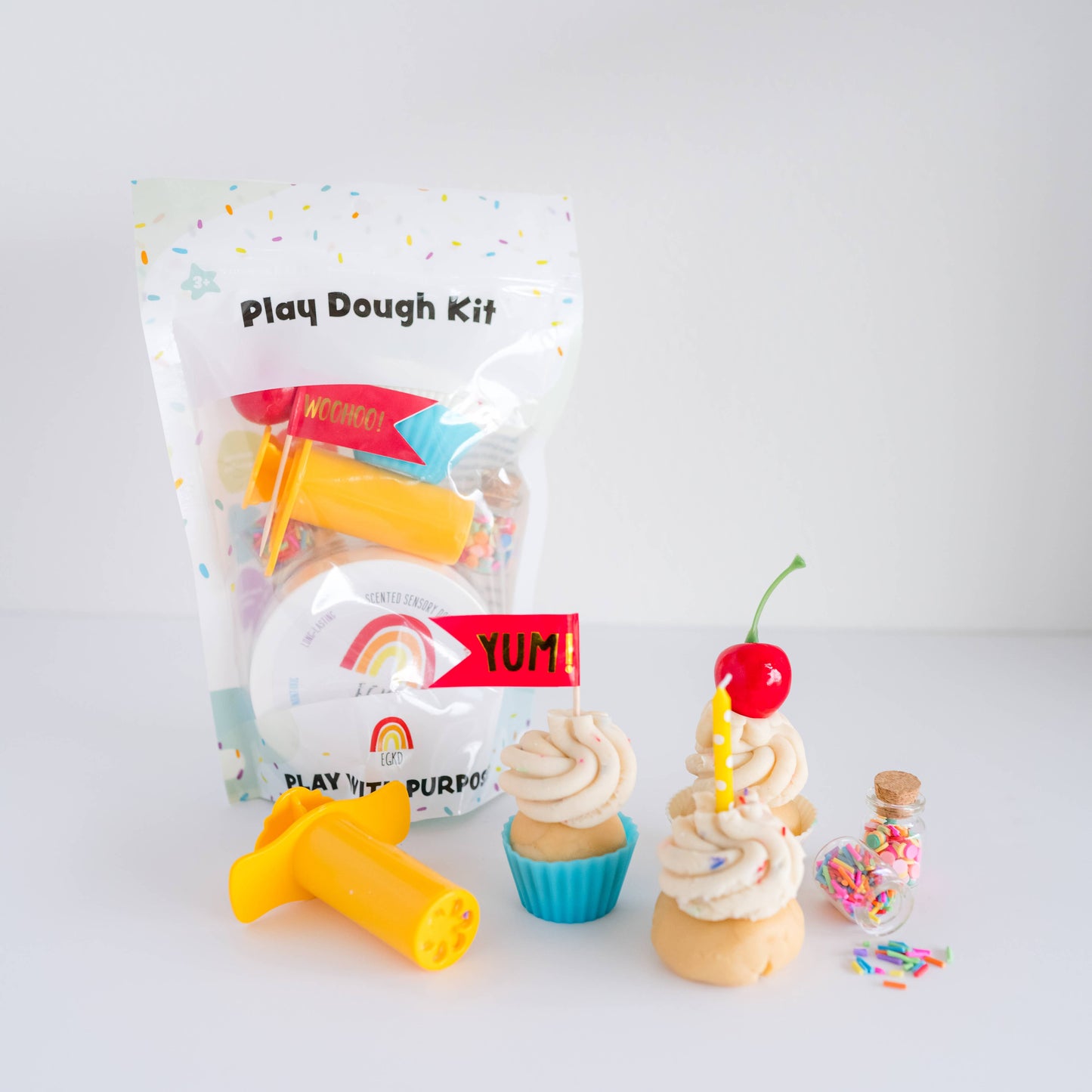 Earth Grown KidDoughs - Cupcake Sensory Play Dough Kit