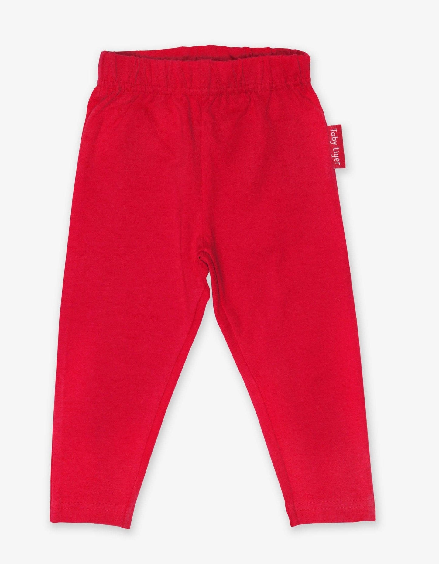 Toby Tiger - Organic Red Basic Leggings