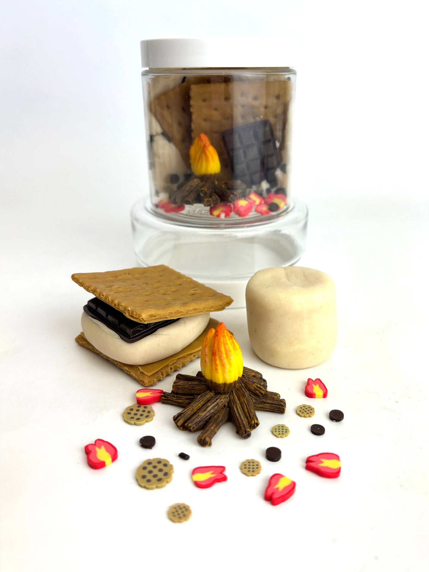 Earth Grown KidDoughs (KidDoughs by EGKD) - S'mores Play Dough-To-Go Kit