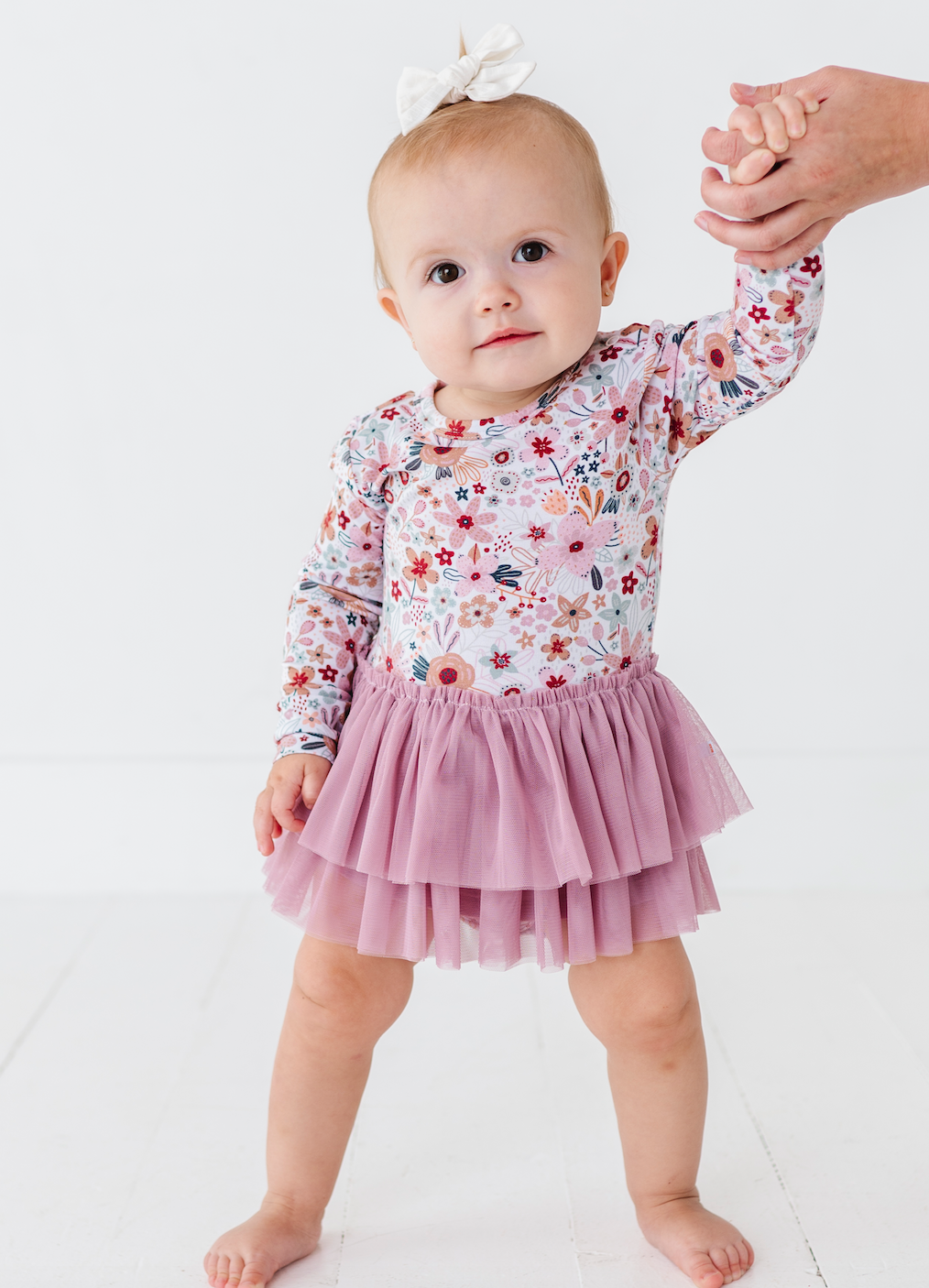 Bird & Bean® - Baby Bamboo Tulle Bodysuit -Fall Clothing Blossom Christmas