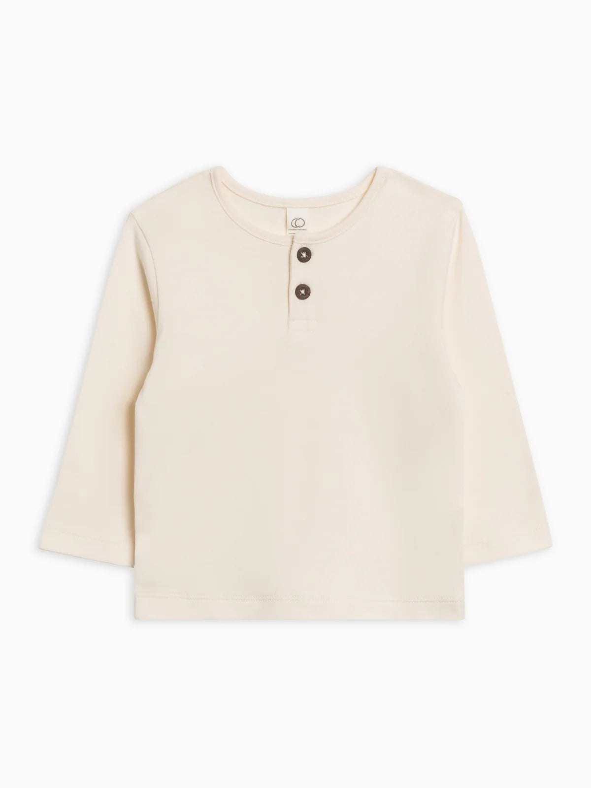 Organic Baby and Kids Reef Henley Long Sleeve - Ivory