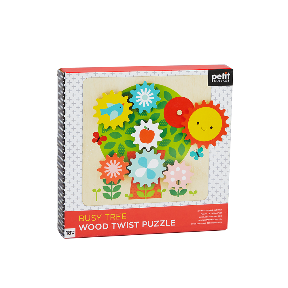 Chronicle Books - Busy Tree Wooden Twist Puzzle