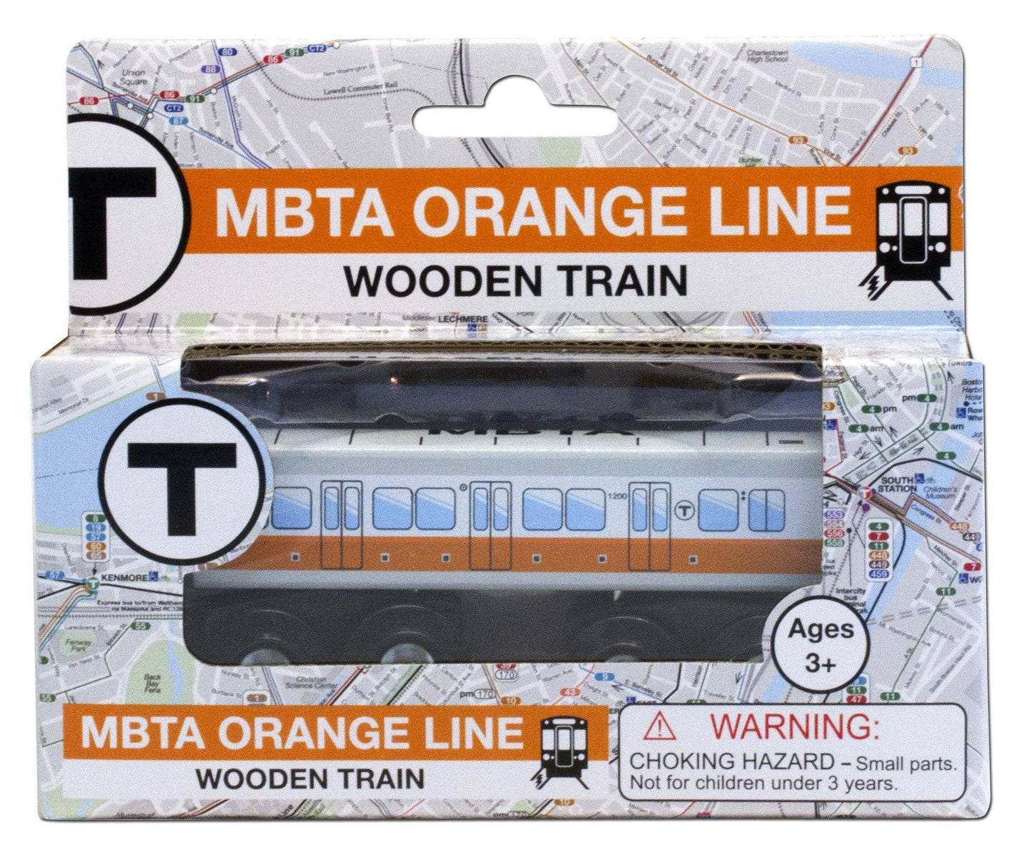 MBTAgifts - Boston MBTA Orange Line Wooden Toy Train