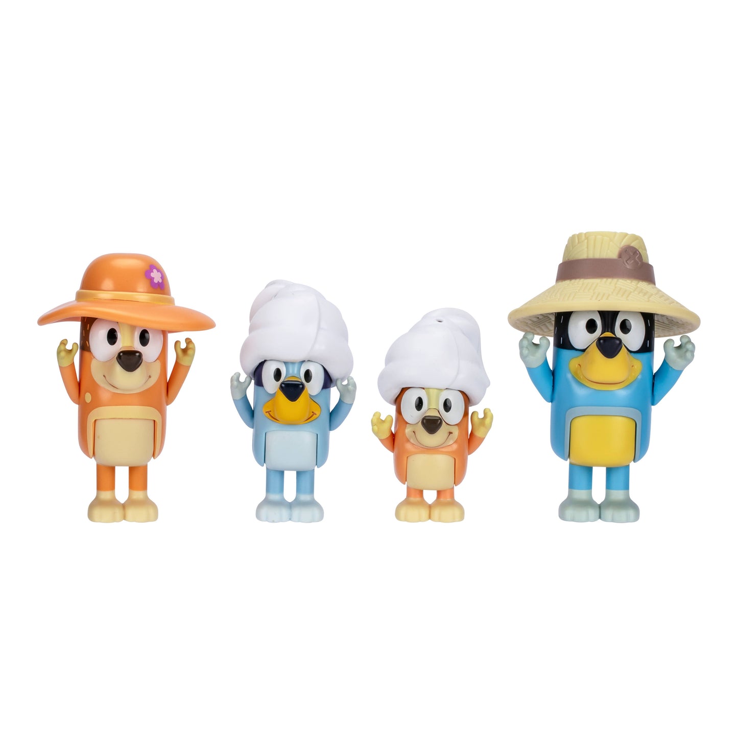 Toysmith - Moose Toys Bluey 4 Pack Figurine Set