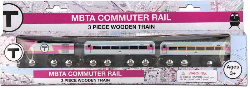 MBTAgifts - Boston MBTA Commuter Rail Wooden Toy Train