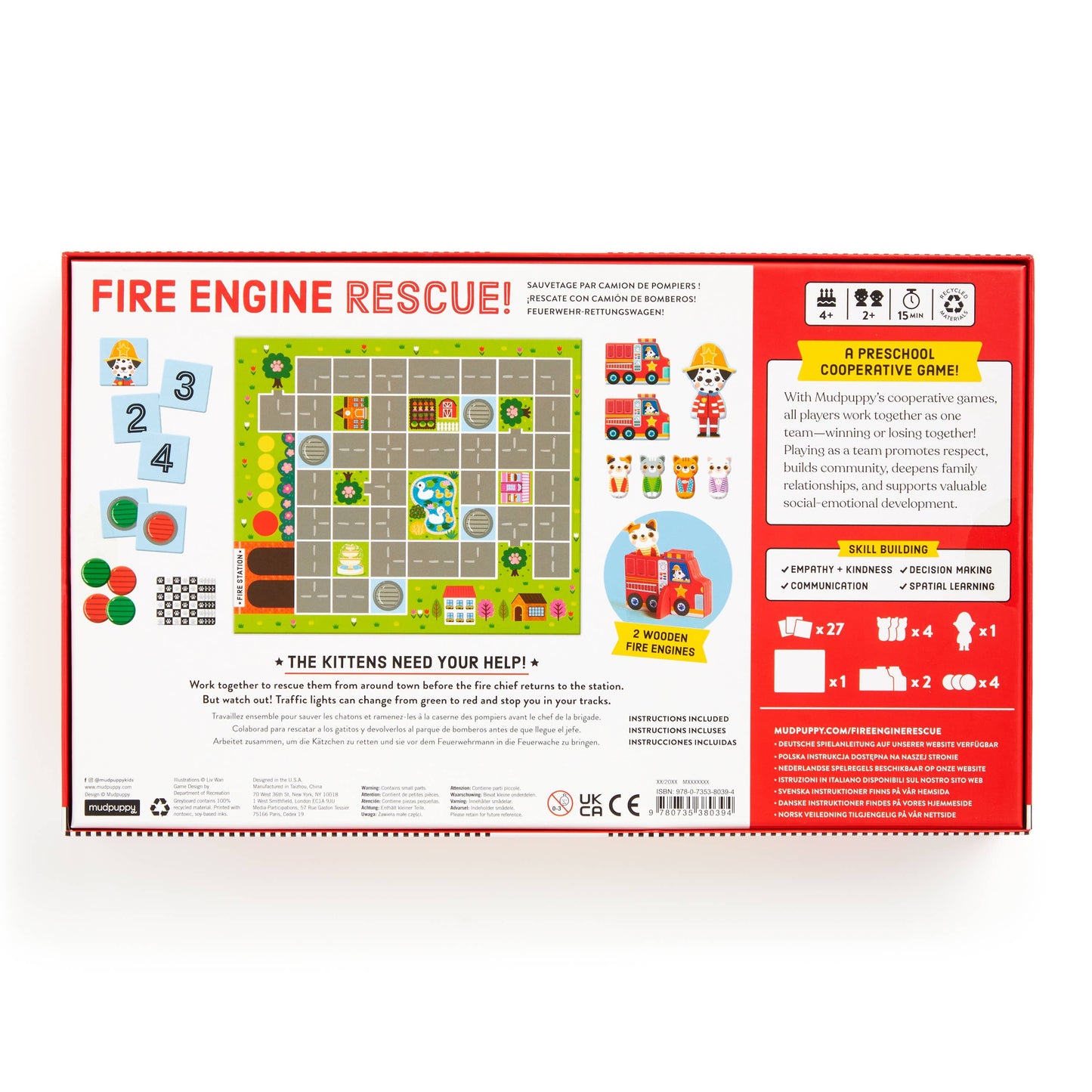 Chronicle Books - Fire Engine Rescue! Cooperative Board Game