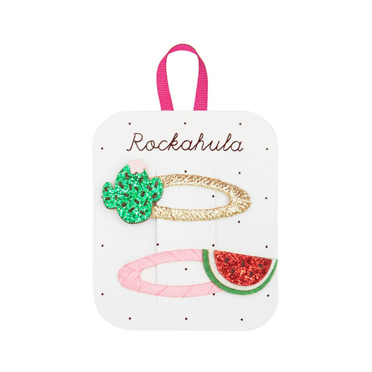 Rockahula Kids - Glitter Cactus and Watermelon Clips