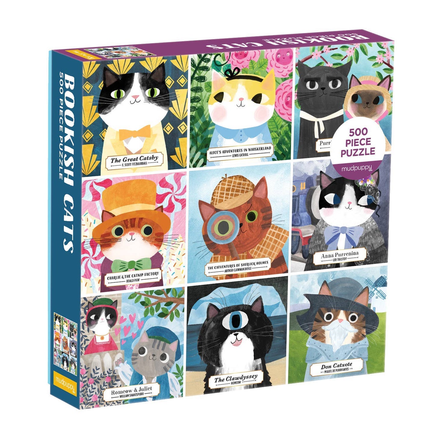 Chronicle Books - Bookish Cats 500 Piece Family Puzzle