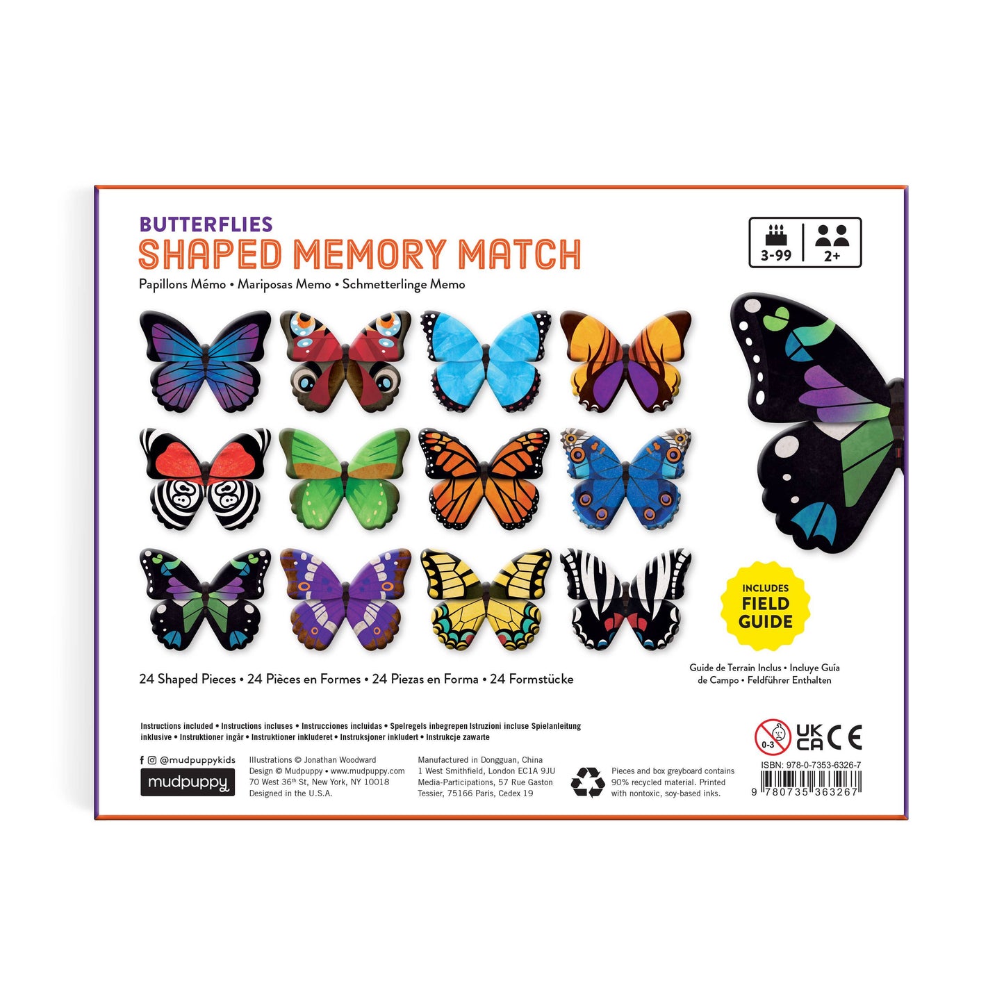 Chronicle Books - Butterflies Shaped Memory Match