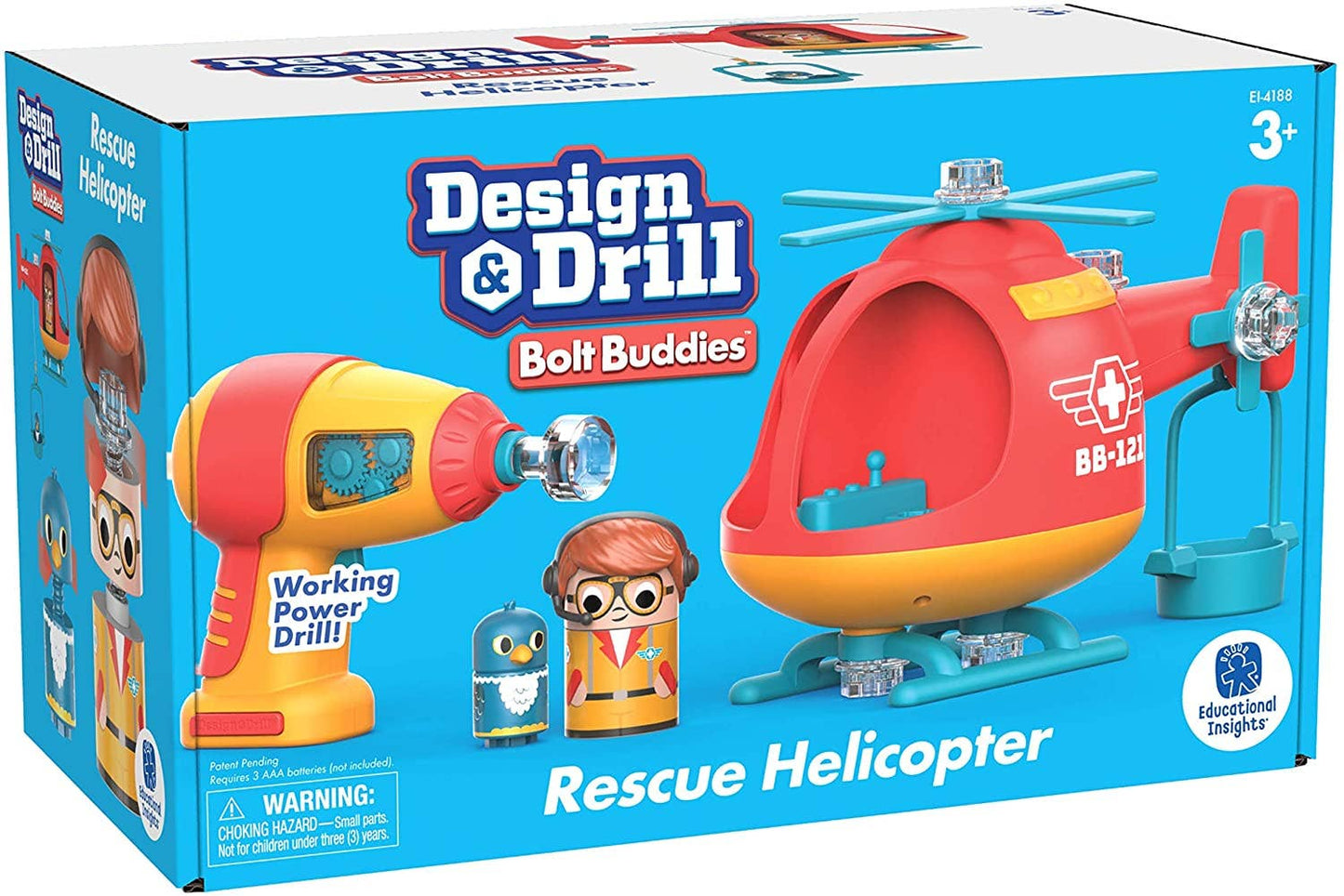 Learning Resources - Design & Drill® Bolt Buddies™ Helicopter