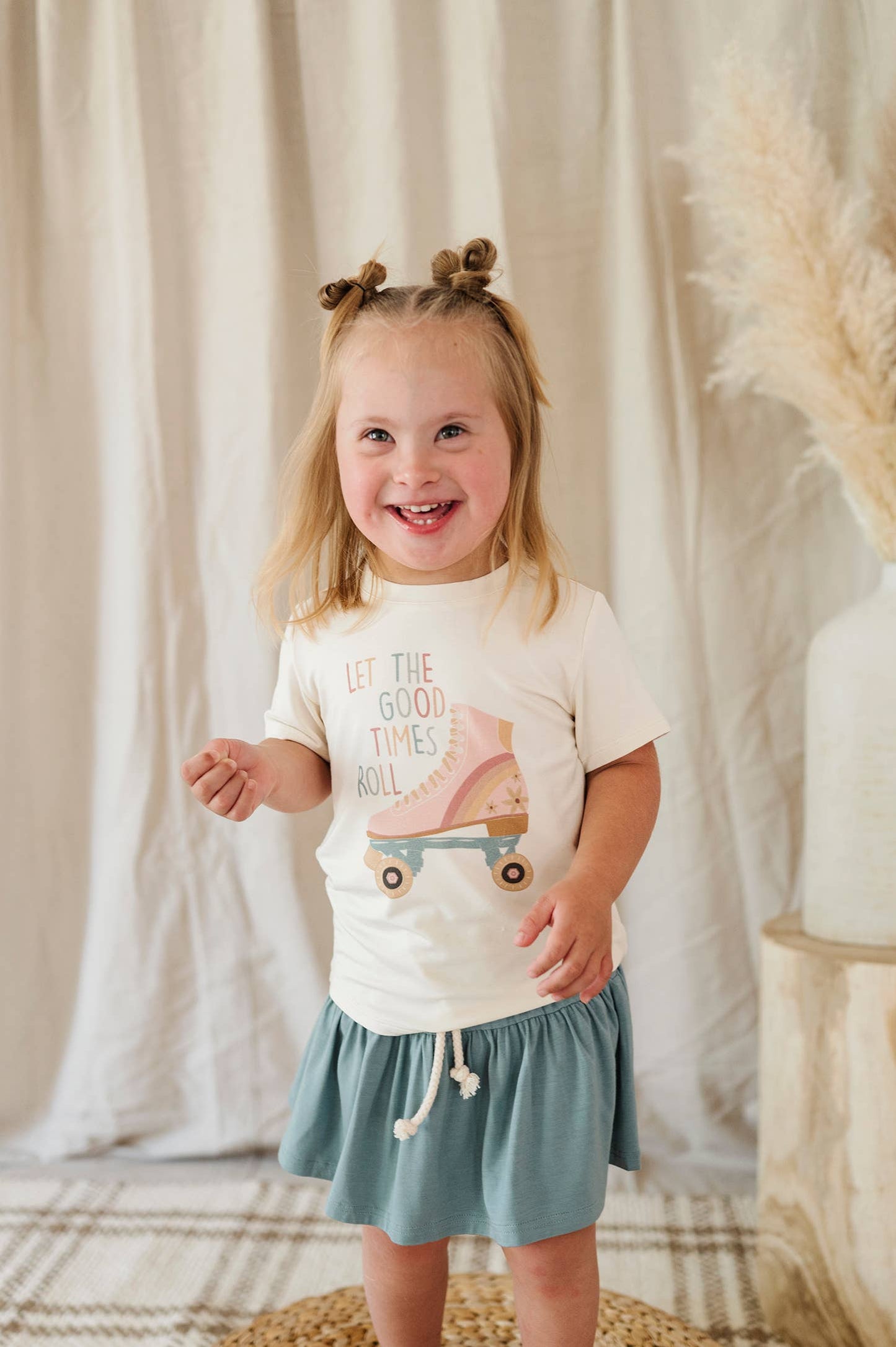 babysprouts clothing company - S24 D1: Girl's Bamboo Tee in Let the Good Times Roll