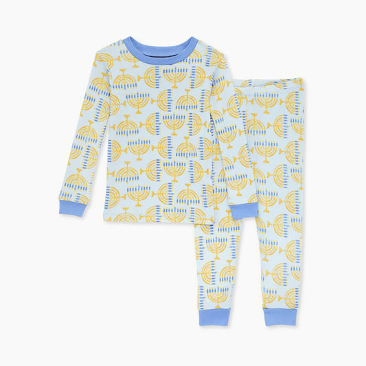 Burt's Bees Baby Toddler Light the Menorah Pajama Set