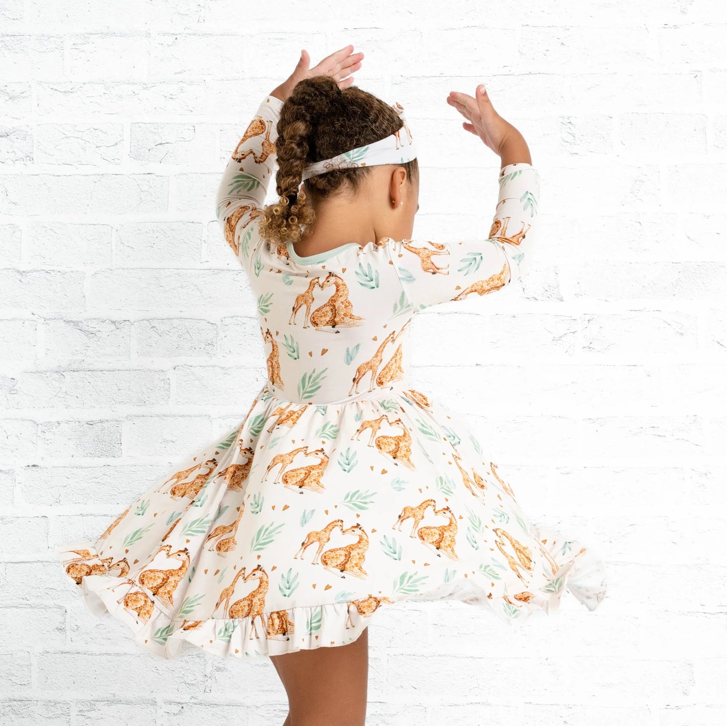 Mother's Love (Giraffe) Twirl Dress