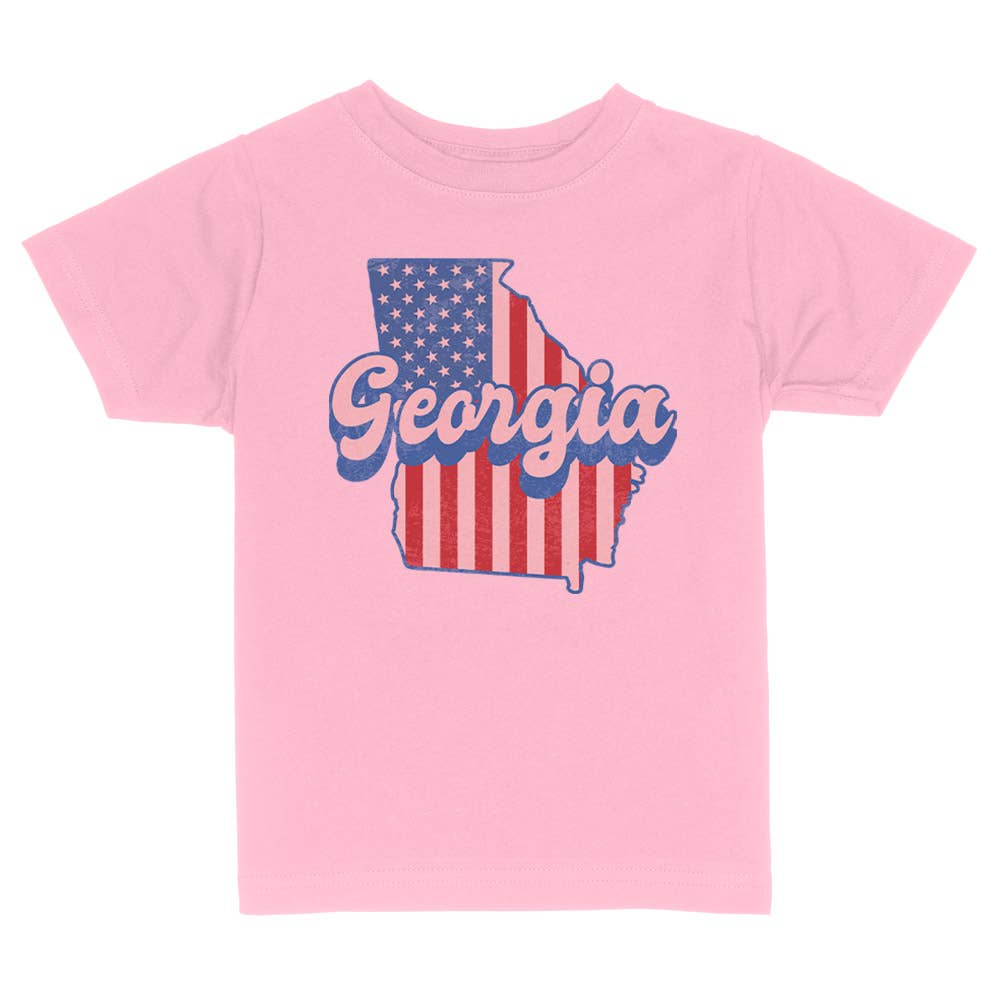 Itsy Bitsy Bella Co - Patriotic Georgia Toddler and Youth Shirt