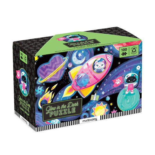 Chronicle Books - Cosmic Dreams 100 Piece Glow in the Dark Puzzle`