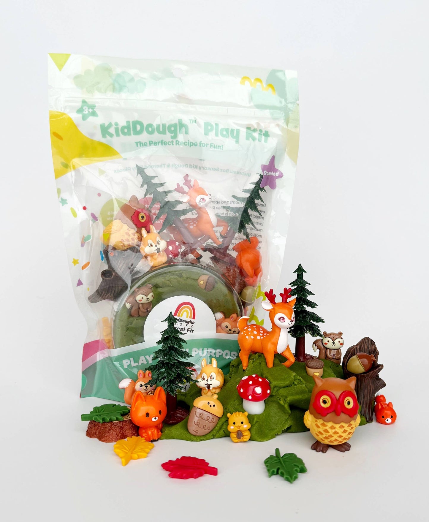 Earth Grown KidDoughs (KidDoughs by EGKD) - Forest Friends KidDough Play Kit