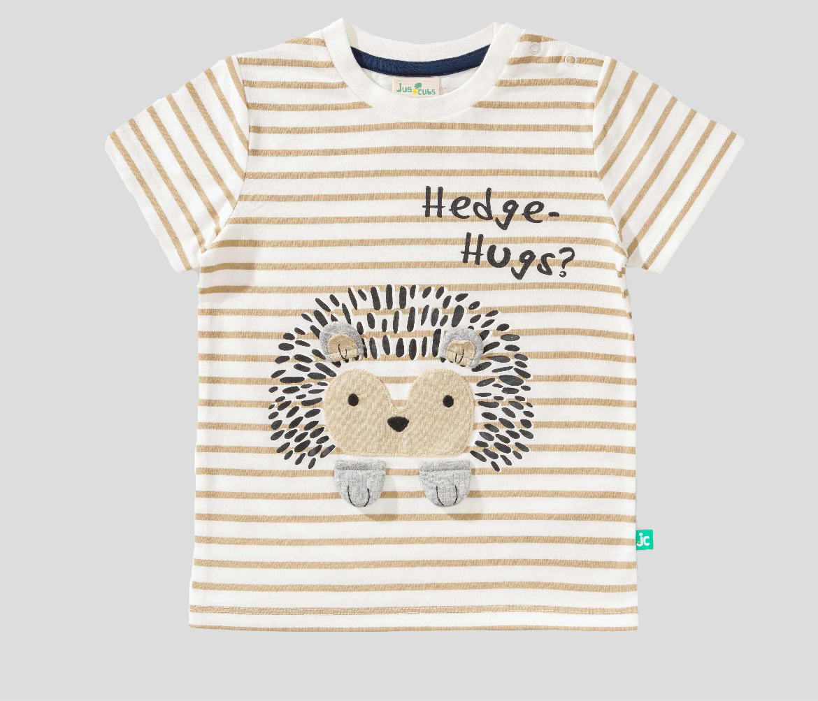 Juscubs - Graphic Striped Tee & Pant Set - Hedge-Hugs?