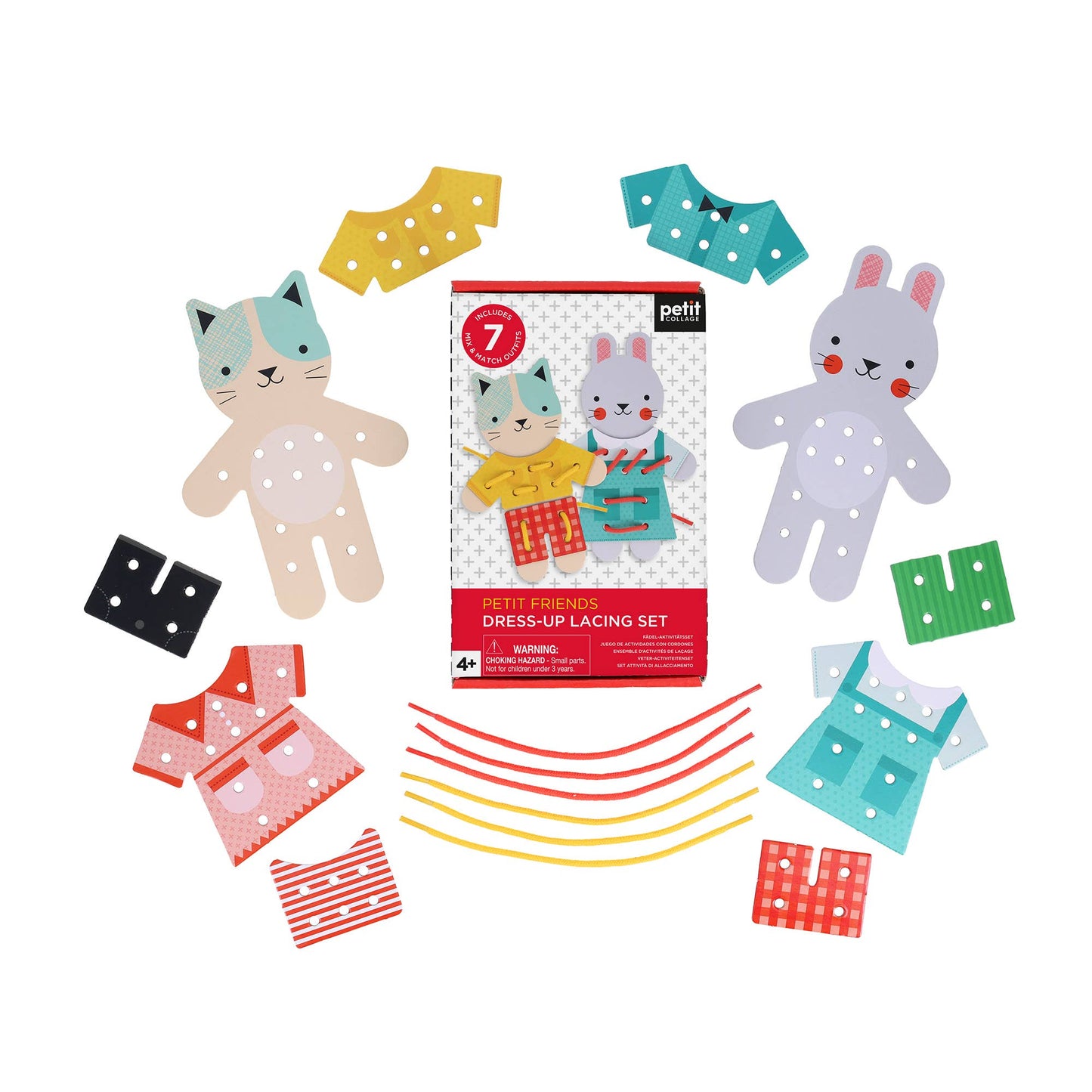 Chronicle Books - Petit Friends Dress-Up Lacing Set