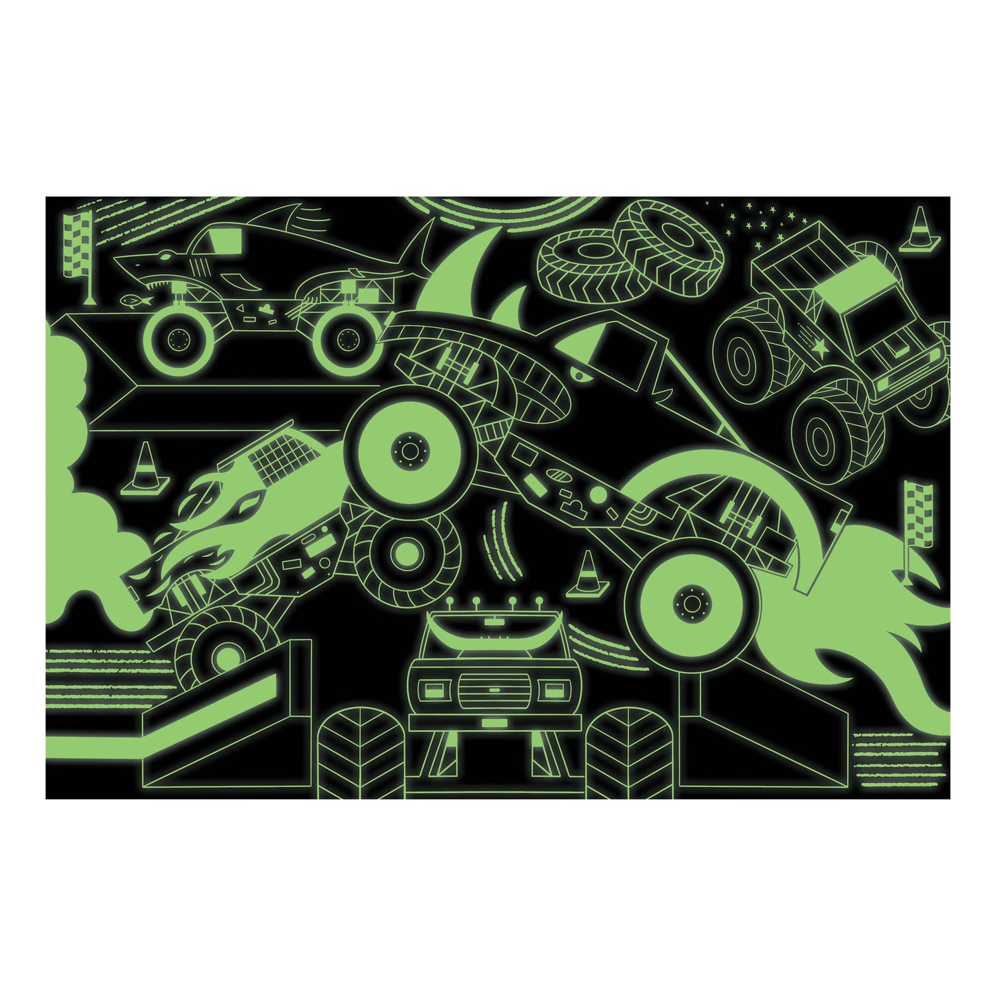 Monster Trucks - Glow in the Dark Puzzle