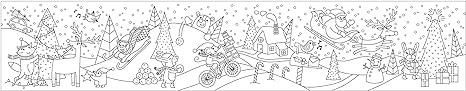 mudpuppy:  Merry Christmas Mini Coloring Roll