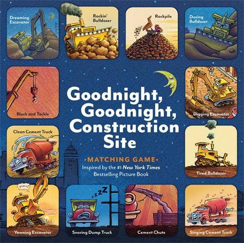 Chronicle Books - Goodnight, Goodnight, Construction Site Matching Game