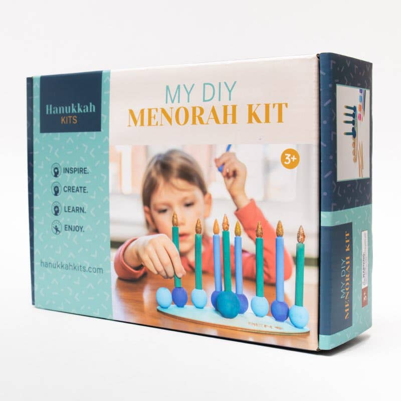 Hanukkah Kits - MY DIY Hanukkah Menorah Kit -Chanukah play menorah craft kit