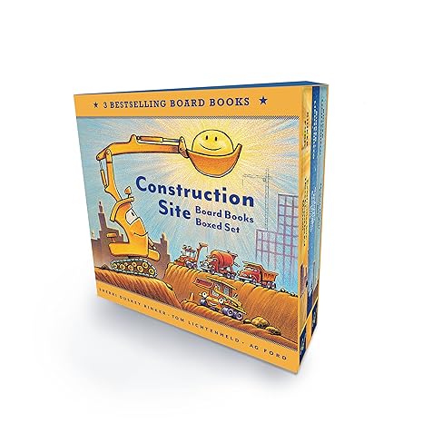 Goodnight, Goodnight, Construction Site and Steam Train, Dream Train Board Books Boxed Set