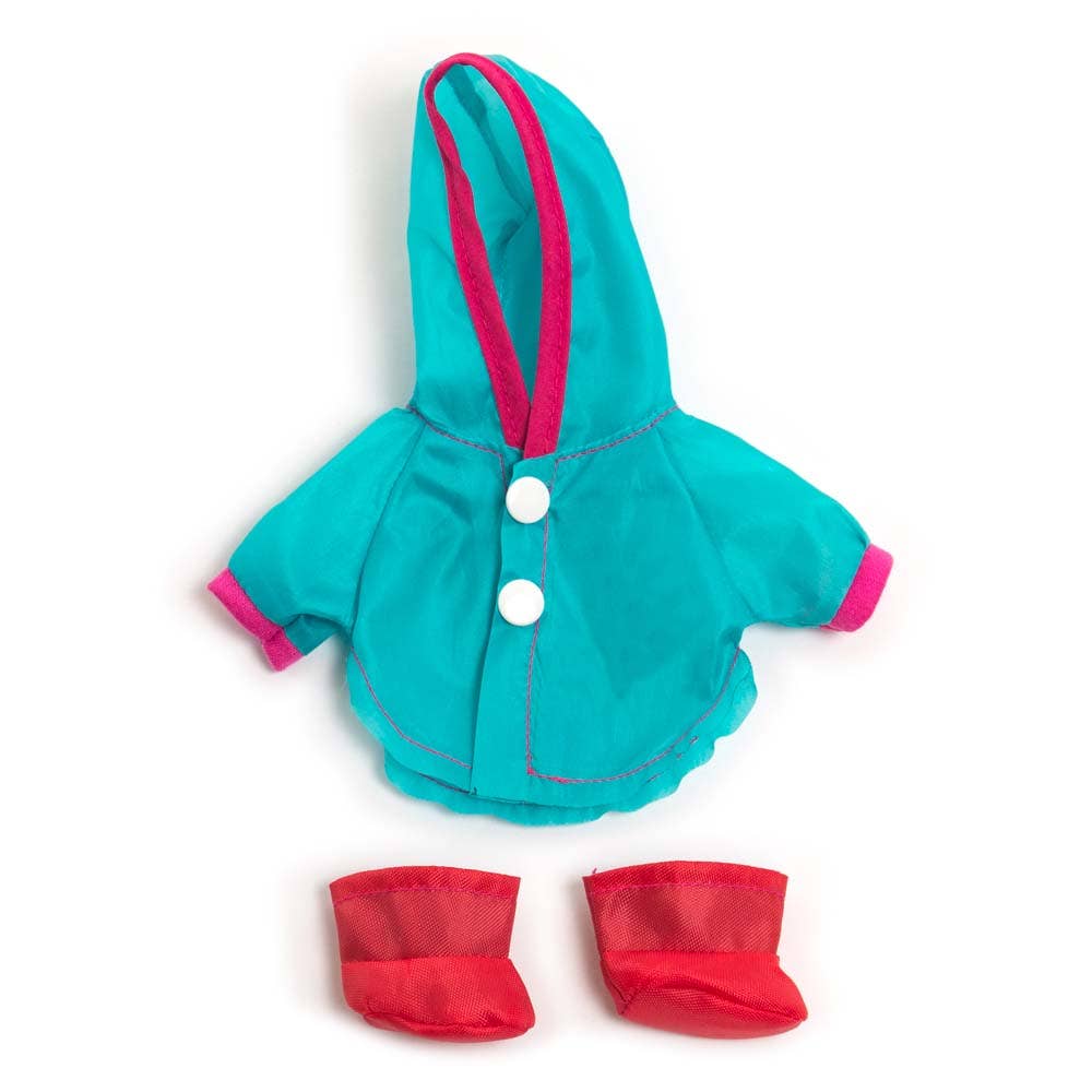 Miniland Educational - Raincoat + Boots for Dolls - 8 1/4"