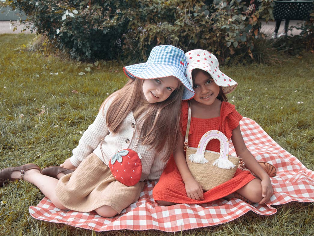 Rockahula Kids - Cherry Gingham Reversible Sun Hat 7-10 Years - Sun hat