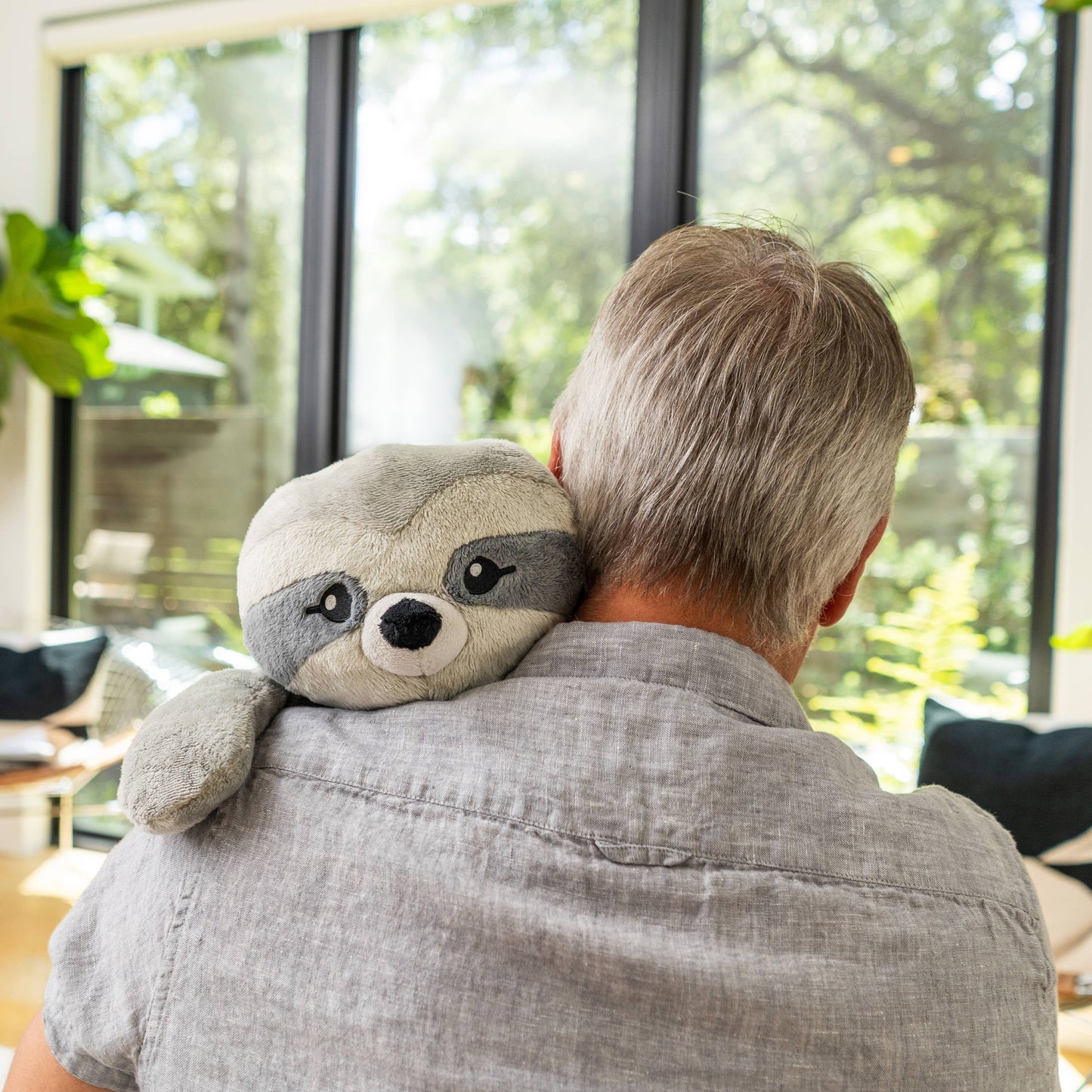 Hugimals World - New! Weighted Plush Sam the Sloth