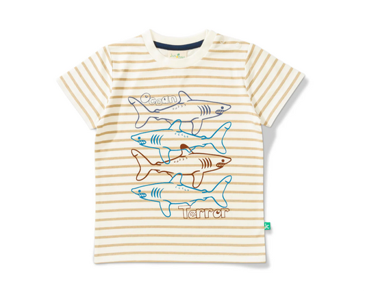 Juscubs - Set of 2 Graphic Tees - Summer Vibes & Shark Ocean Terror