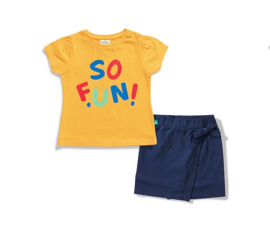 Juscubs - Graphic Tee and Skort Set - So Fun!