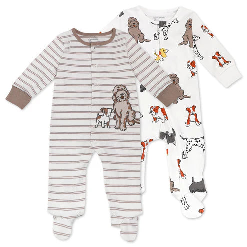 Organic Cotton 2-Pack Bodysuit in Furry Friends Print