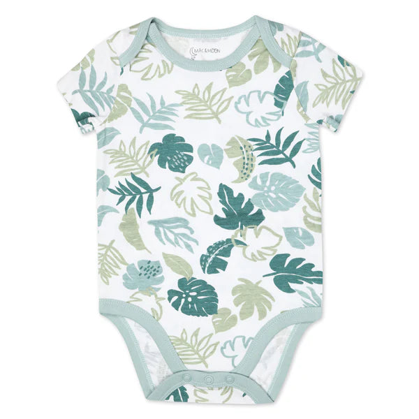 Organic Cotton 2-Piece Shortall Set in Rhino Buddies Print