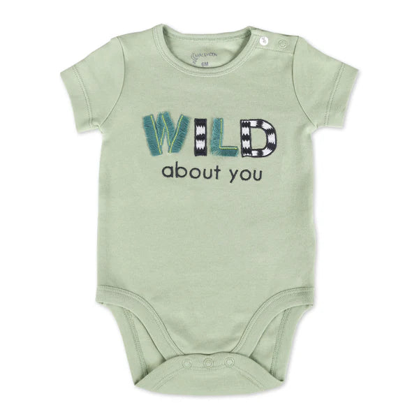 Organic Cotton 2-Pack Bodysuit in Rhino Buddies Print